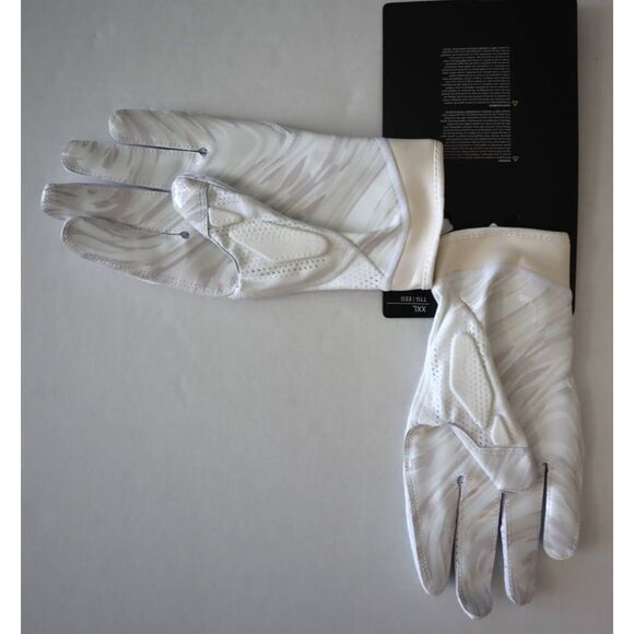 Nike PGF873-102 Men's Sz 2XL White Superbad Football Gloves - Picture 3 of 6